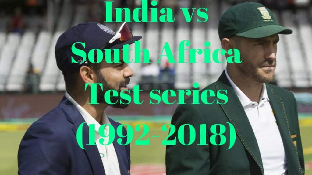 india vs south africa test series